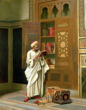 アラブ Painting - 学者ルートヴィヒ・ドイチュ・オリエンタリズム・アラベール